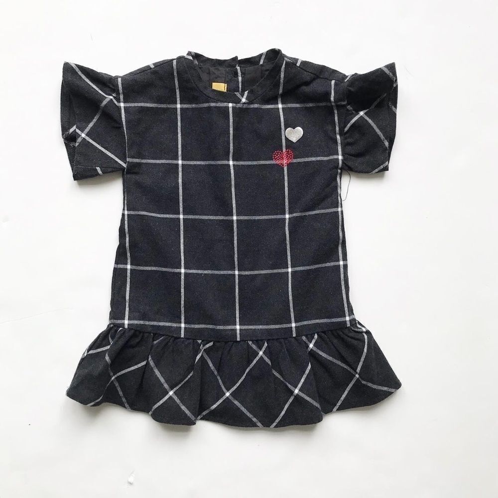 Chicco window grid plaid dress VGUCâ15 months
